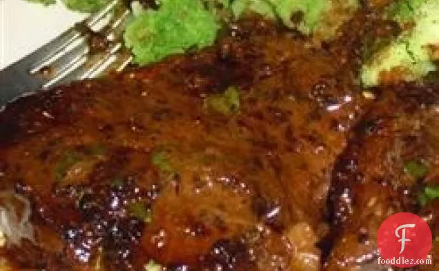 Brandy Flamed Peppercorn Steak