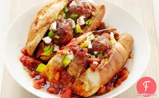 Mexican Meatball Subs