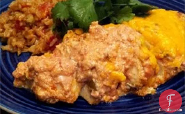 Baked Chicken with Salsa and Sour Cream