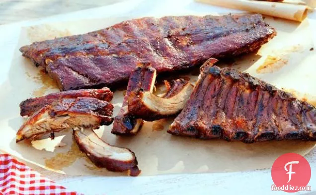 Smoked Ribs with Carolina-Style BBQ Sauce