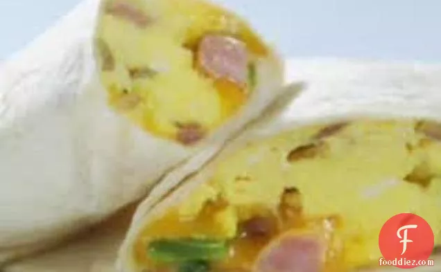 Online Round 2 - Ham and Cheese Breakfast Burrito