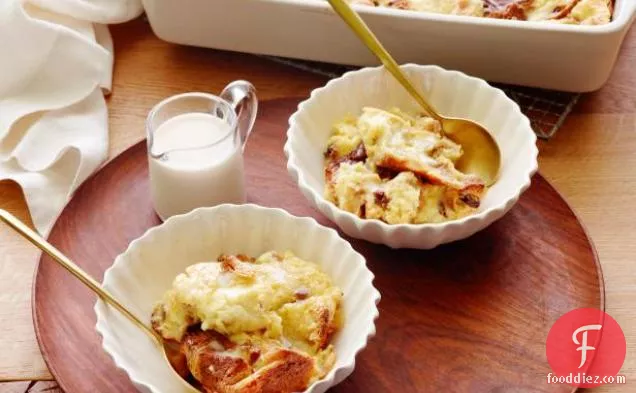 Panettone Bread Pudding with Amaretto Sauce