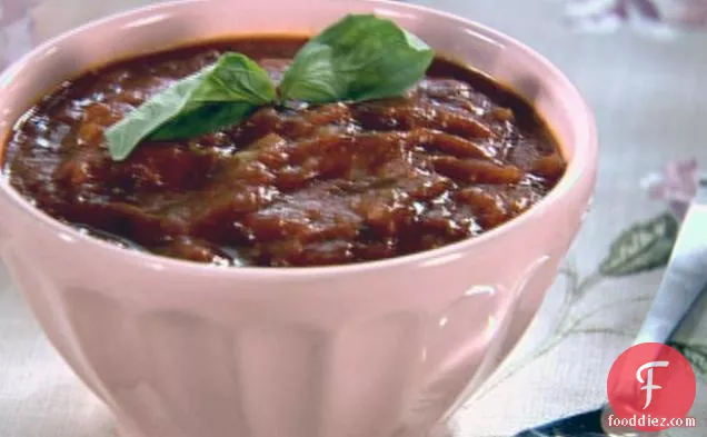 Tuscan Tomato Soup with Basil