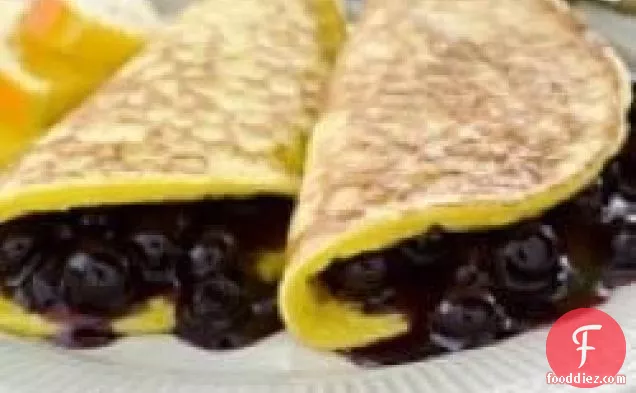 Blueberry Fold Over Pancakes