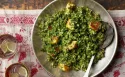 Saag Paneer: Spinach with Indian Cheese