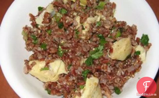Rice Salad with Prosciutto and Artichokes