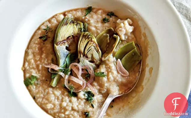 Brandade of White Beans with Baby Artichokes