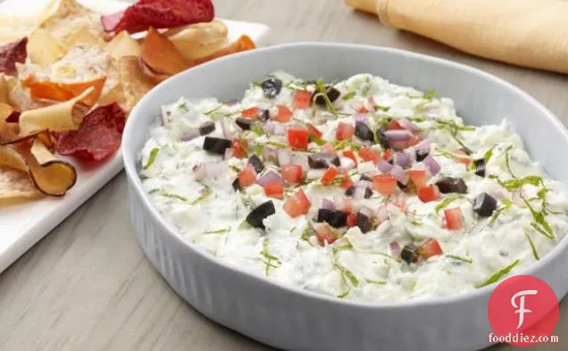 Greek Salad Layered Dip