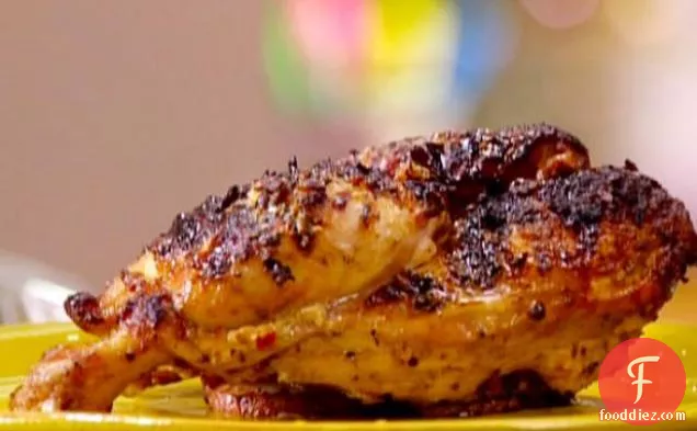 Grilled Chicken with Dijon and Meyer Lemon