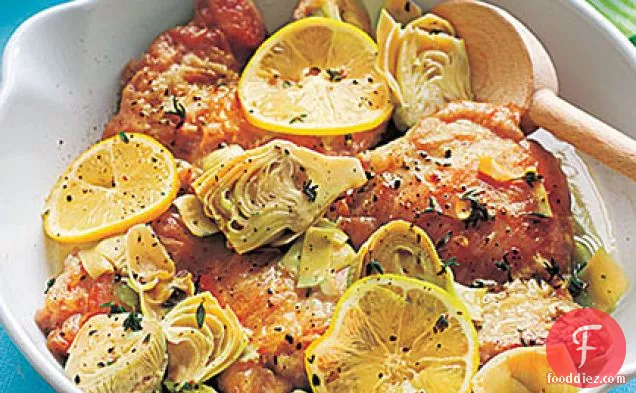 Chicken with Artichokes and Lemon