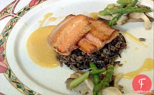 Pan Roasted Arctic Char with Orange and Rosemary Beurre Blanc