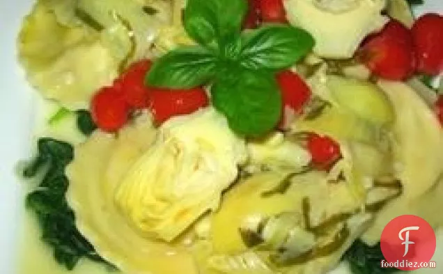 Artichokes in a Garlic and Olive Oil Sauce