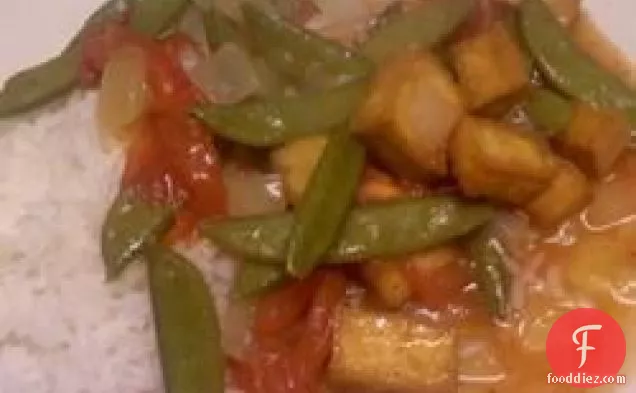 Braised Green Beans with Fried Tofu