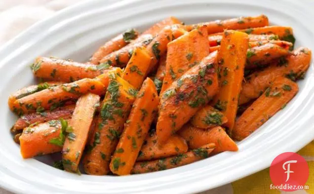 Pan-Roasted Carrots with Mint and Parsley Gremolata