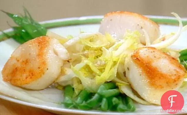 Scallop Salad with Haricots Verts and Truffle Oil