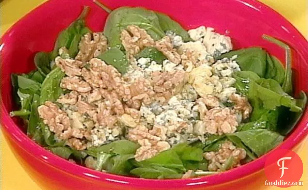 Blue Cheese and Walnut Salad with Maple Dressing