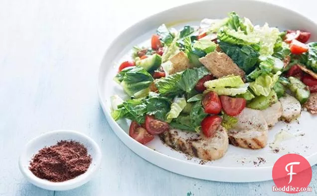 Faux-toush Salad with Lavash