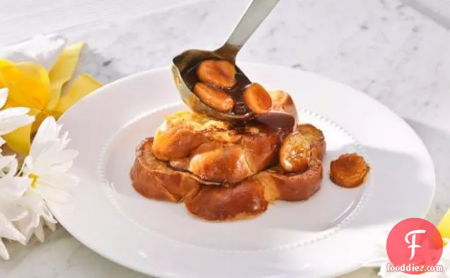 French Toast Casserole with Marmalade Syrup