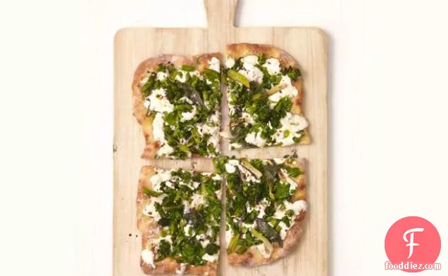 White Pizza With Broccolini