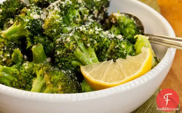 Roasted Broccoli With Garlic, Lemon & Parmigiano-reggiano
