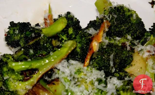 Roasted Broccoli With Garlic And Parmesan Reggiano