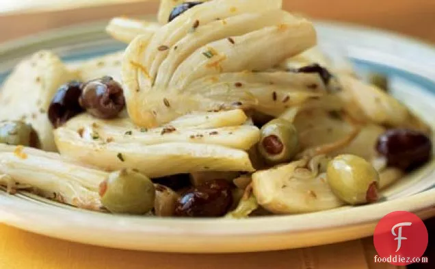 Warm Olives with Fennel and Orange