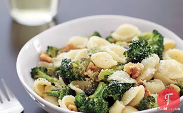 Orecchiette with Roasted Broccoli and Walnuts