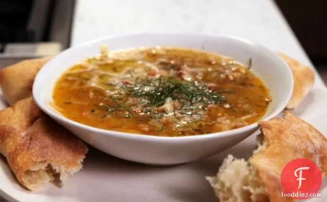 Minestrone Soup with Sweet Sausage