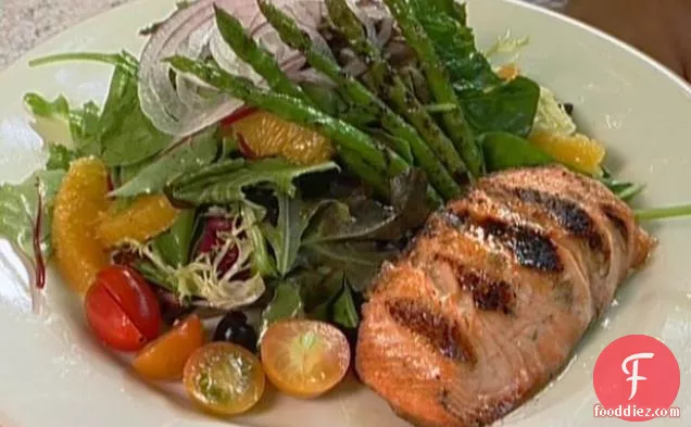 ग्रील्ड सामन सलाद