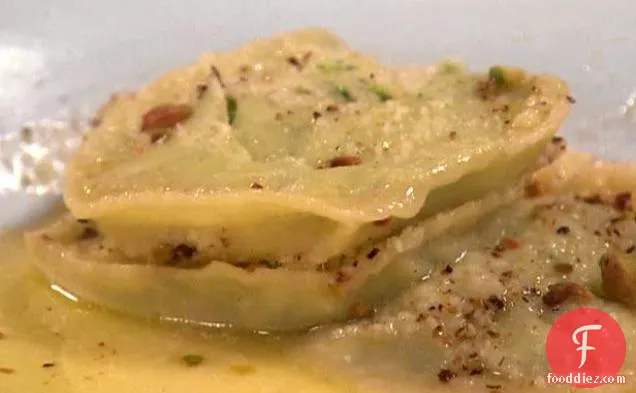 Broccoli Rabe Ravioli with Parmigiano and Pistachios 2