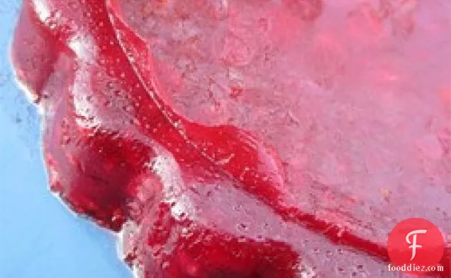 Cran-Raspberry Gelatin Mold