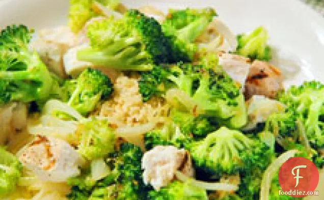 Mediterranean Broccoli Couscous Platter