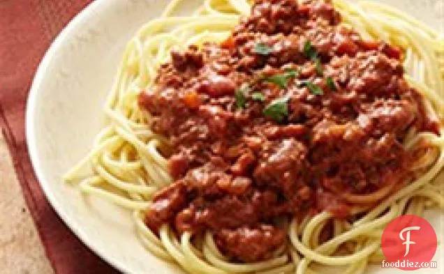 Spaghetti with Easy Bolognese Sauce