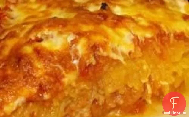 बेक्ड स्पेगेटी स्क्वैश Lasagna शैली