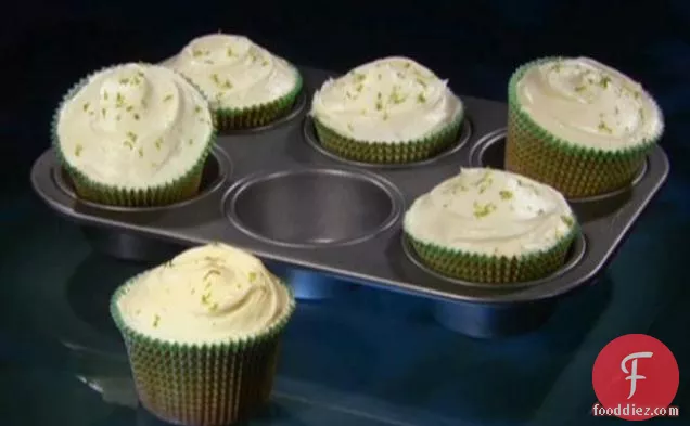 Key Lime Coconut Cupcakes with White Chocolate Frosting
