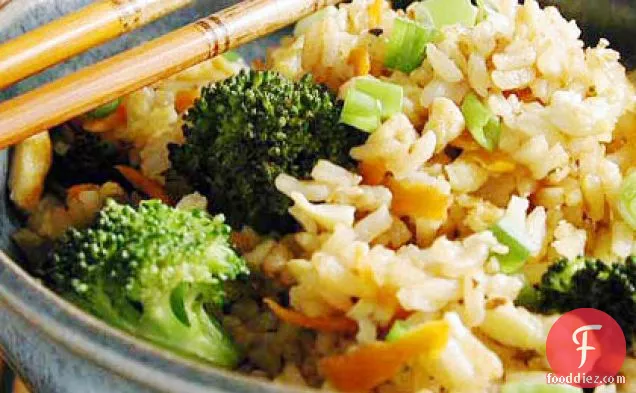Fried Rice with Broccoli and Eggs