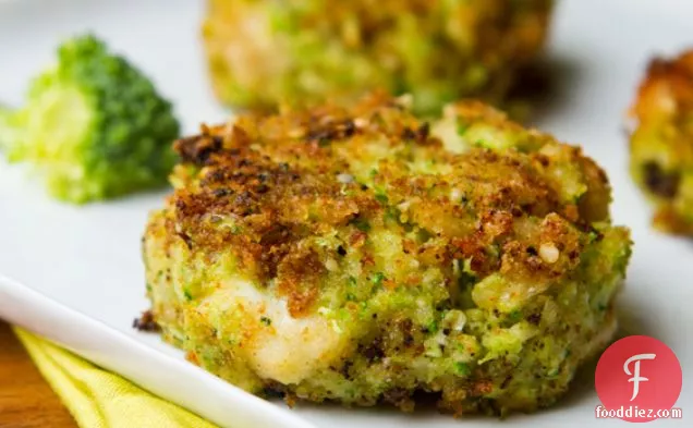 Cheezy Broccoli Bean Fritters
