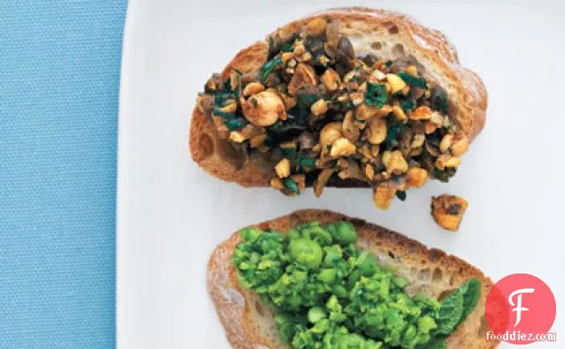 Walnuts and Parmesan Bruschetta