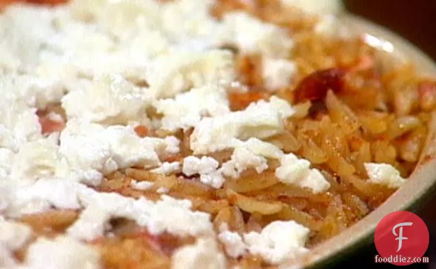 Baked Orzo with Shrimp, Tomato Sauce, and Feta