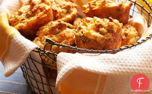 सॉसेज-पनीर Muffins