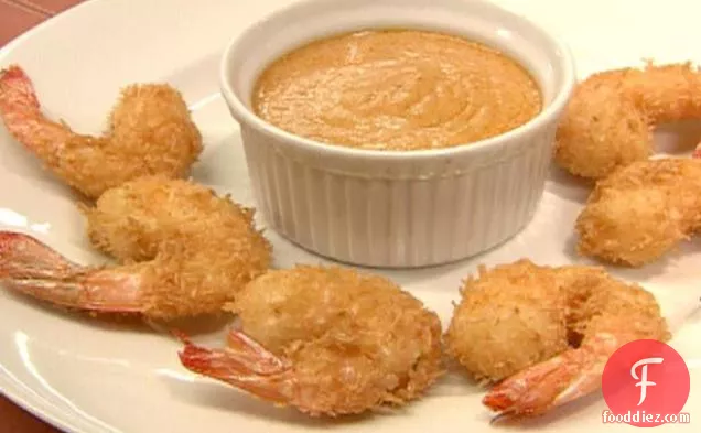 Coconut Shrimp with Red Curry Sauce