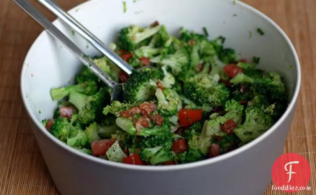 Dinner Tonight: Broccoli Salad with Bacon, Chives, and Tomato
