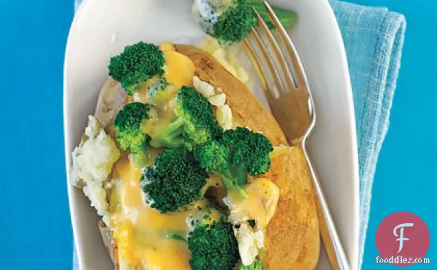 Broccoli and Cheese-Stuffed Baked Potatoes