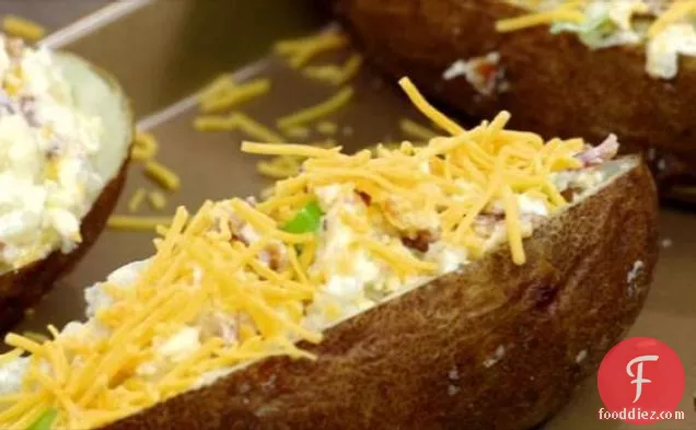 Cheddar and Bacon Twice Baked Potatoes