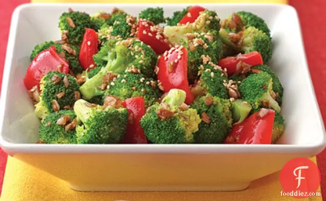 Broccoli & Peppers In Browned Butter