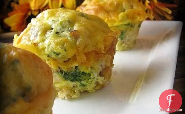 Broccoli Cheddar And Sausage Egg Muffin Pull-a-parts