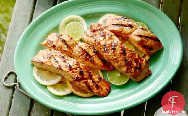 Triple Citrus Glazed Grilled Salmon