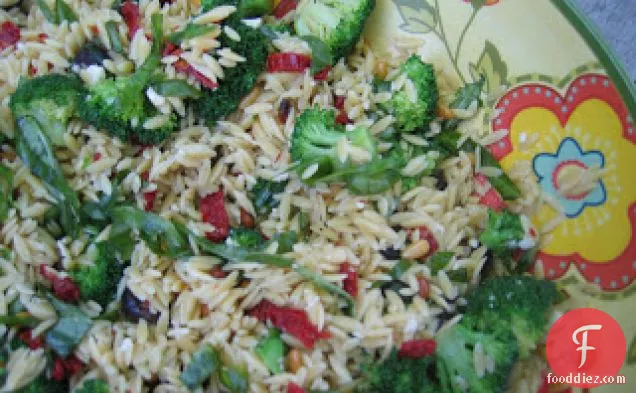 Orzo With Broccoli, Feta, And Olives