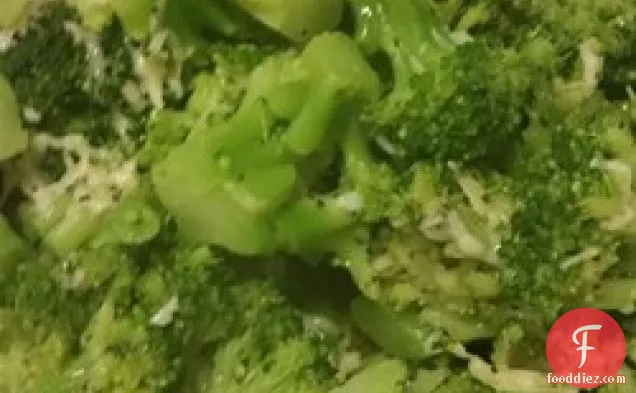 Broccoli with Poppy Seed Butter and Parmesan Cheese