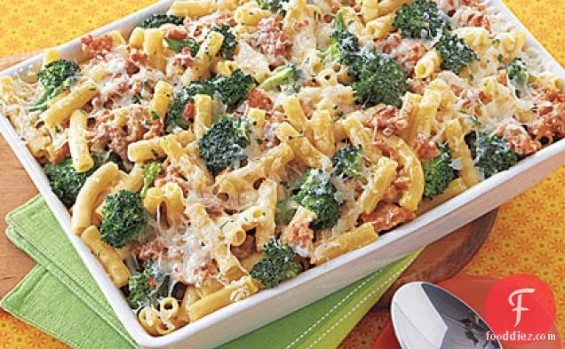 Baked Ziti with Broccoli and Sausage